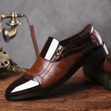Amozae  2023 Men's Formal Shoes Spring New Fashion Pointed Leather Shoes Breathable Comfortable Sets Of Male Casual Business Shoes