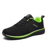 Amozae Men Running Shoes 2022 Comfortable Sport Shoes Lightweight Walking Men Sneakers Breathable Zapatillas Women Tennis Shoes Black