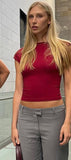 Aomzae Backless Crop Top T-shirt Women Y2K Top   Summer Short Sleeve    T Shirt Fashion Casual Cotton T-shirts Streetwear