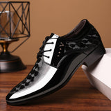 Amozae  2022 Men Leather Shoes Spring New Fashion Bright Business Formal Wear Shoes Comfortable Breathable Large Size Male Shoes
