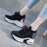 Back to school Amozae  Summer Women Fashion Casual Shoes New Breathable Mesh Sneakers Slip-On Flats Sports Shoes Hollow White Shoes Tenis Masculino
