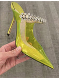 Amozae- 2024 European And American New Jelly Sandals Banquet Ladies High Heels