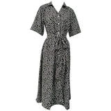 Amozae  Elegant  V Neck With Button Floral Print Mini Dress Hight Waist  Ruffled Ladies Vintage Vestido Spring Summer