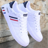 Amozae Men Shoes Flat Summer Breathable Shoes Light Casual Shoes Male Tenis Masculino Sneakers White Business Travel Shoees