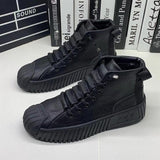 Amozae Autumn and winter New Men Martin boots The increased boots Fashion casual shoes board shoes High quality-0404