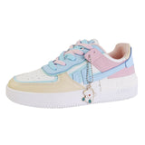 Amozae Flat Platform Shoes Plus Size 43 44 Skate Shoes Macarone Candy Woman Ins leisure New Chic Women Tide Low Top Sneakers Streetwear