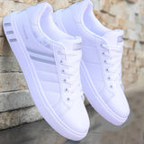 Amozae White vulcanized sneakers boys cheap flat comfortable shoes men autumn spring fashion sneakers